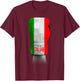 Vintage Italian Flag Boxing Gloves designer T-Shirt - T-Shirt | Maroon