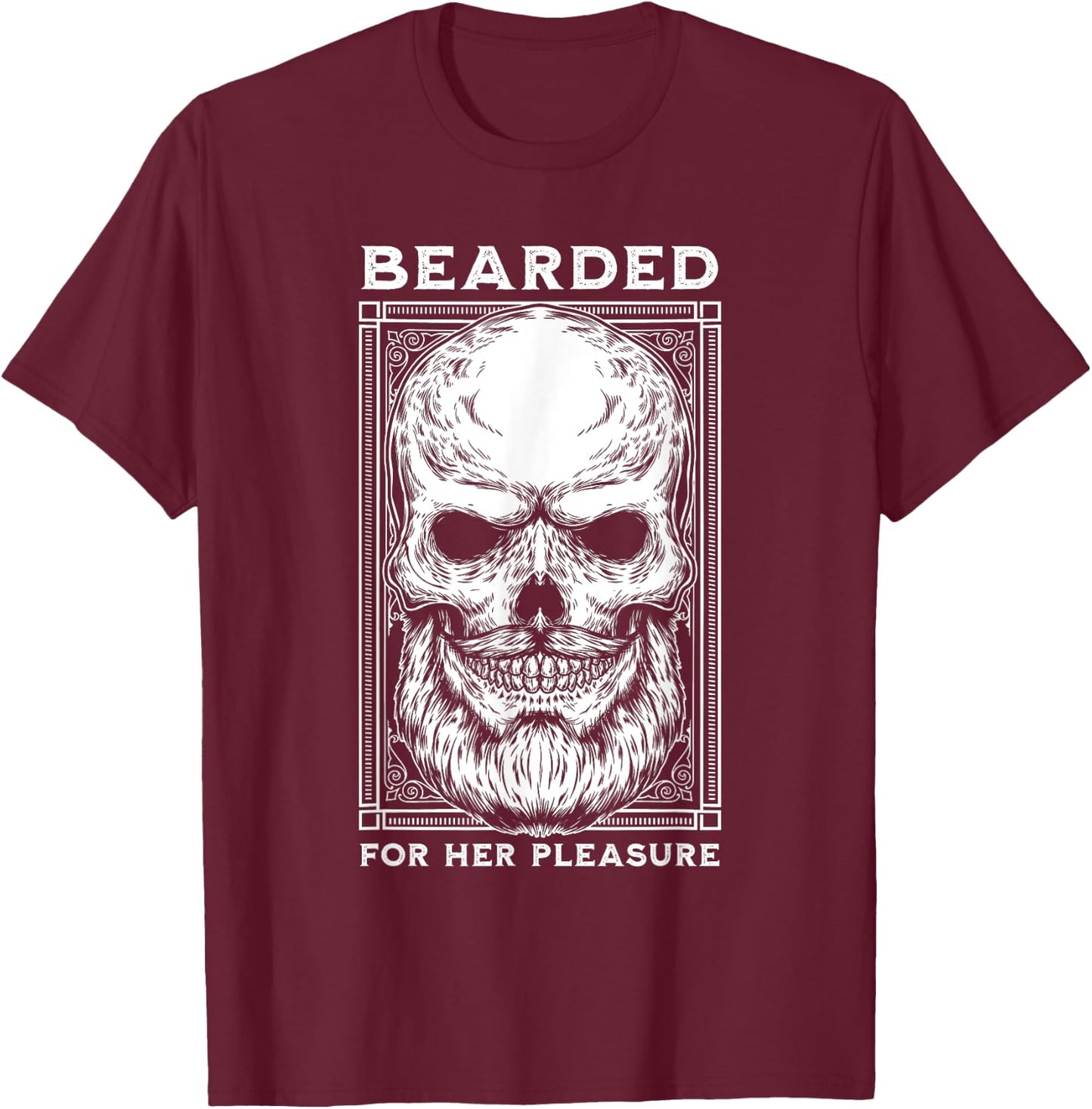 Bearded Pleasure T-Shirt - T-Shirt | Maroon