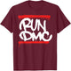 Run DMC Official Graffiti Logo T-Shirt - T-Shirt | Maroon
