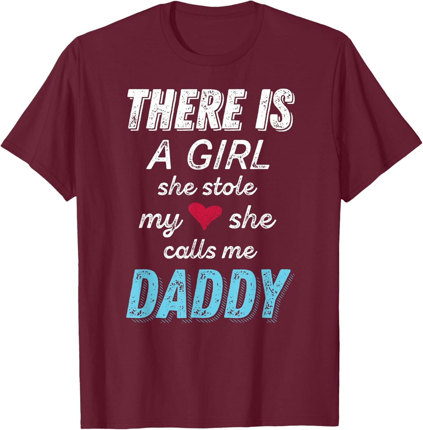 Dad Shirts for Father from Daughter, New Dad T-Shirt - T-Shirt | Maroon