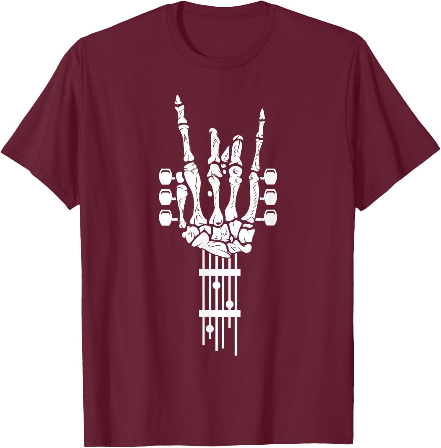 Rock and Roll Punk Rock Band Concert Guitar Accessories Gift T-Shirt - T-Shirt | Maroon