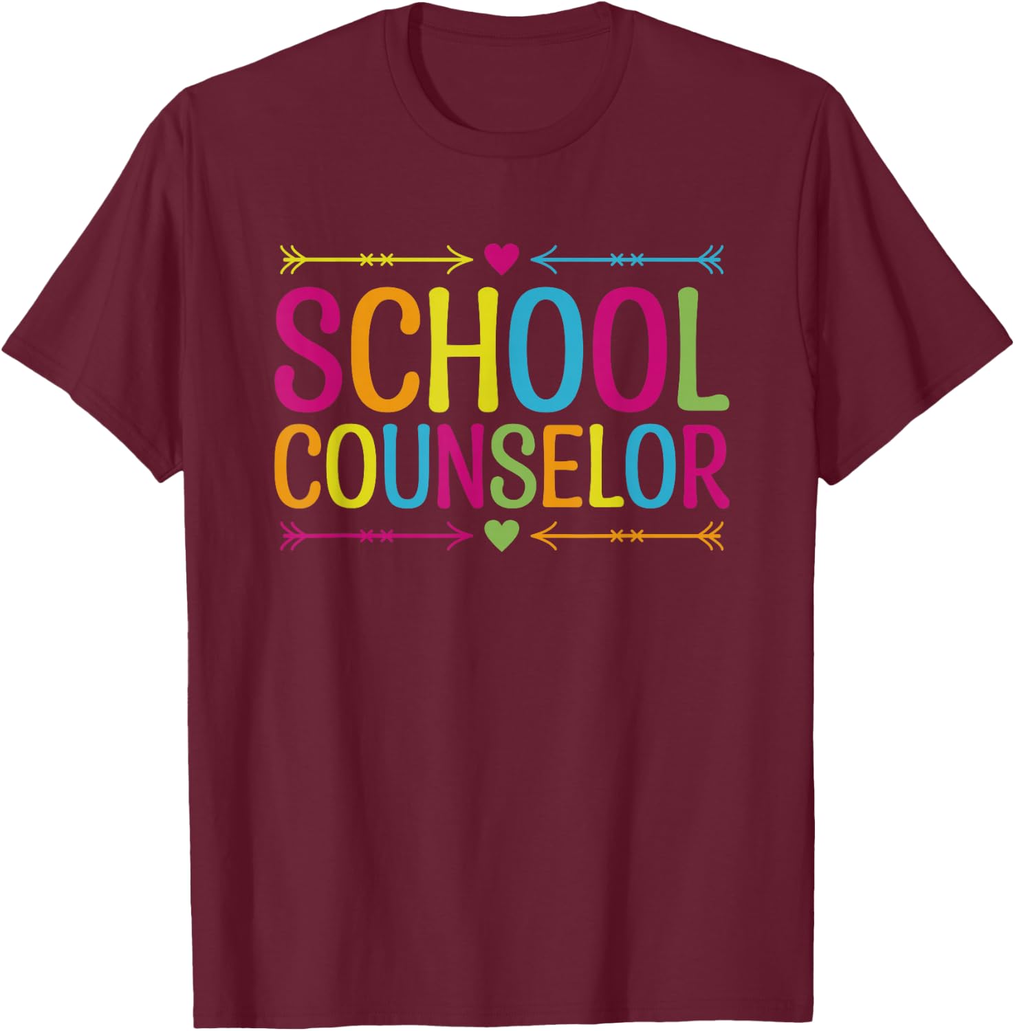 School Counselor T-Shirt - T-Shirt | Maroon