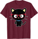 Chococat Nerd Glasses T-Shirt - T-Shirt | Maroon