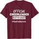 Official Cheerleader Bodyguard Fear The Brother Small T-Shirt - T-Shirt | Maroon