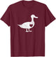 I Love Ducks Farmer White Fowl Duck Lover Girl T-Shirt - T-Shirt | Maroon