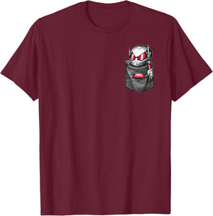 Marvel Ant Man Left Chest Pocket Graphic T-Shirt - T-Shirt | Maroon