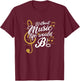 Without Music Life Would B Flat II - Funny Music Quotes Small T-Shirt - T-Shirt | Maroon