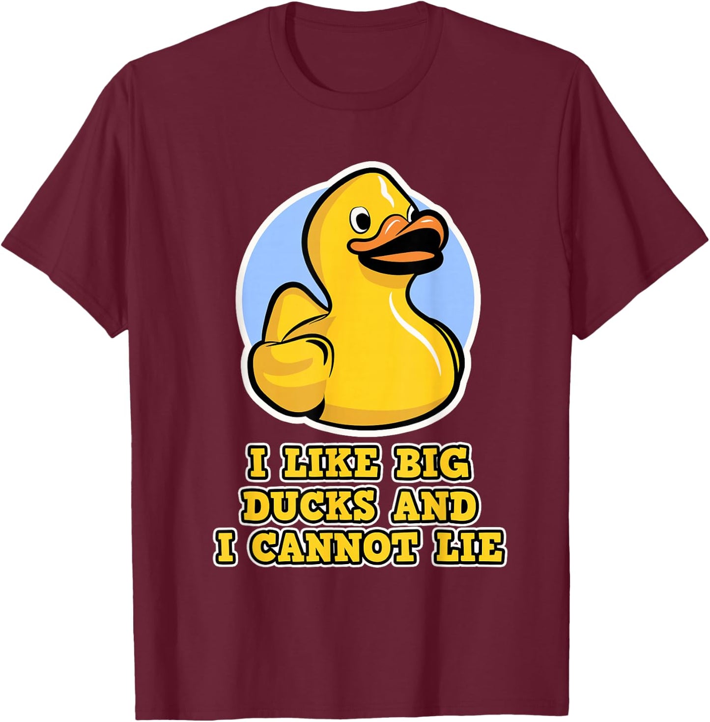 Ich lig große Duten und ich kann Nicht liegen - Rubber Duck T-Shirt - T-Shirt | Maroon