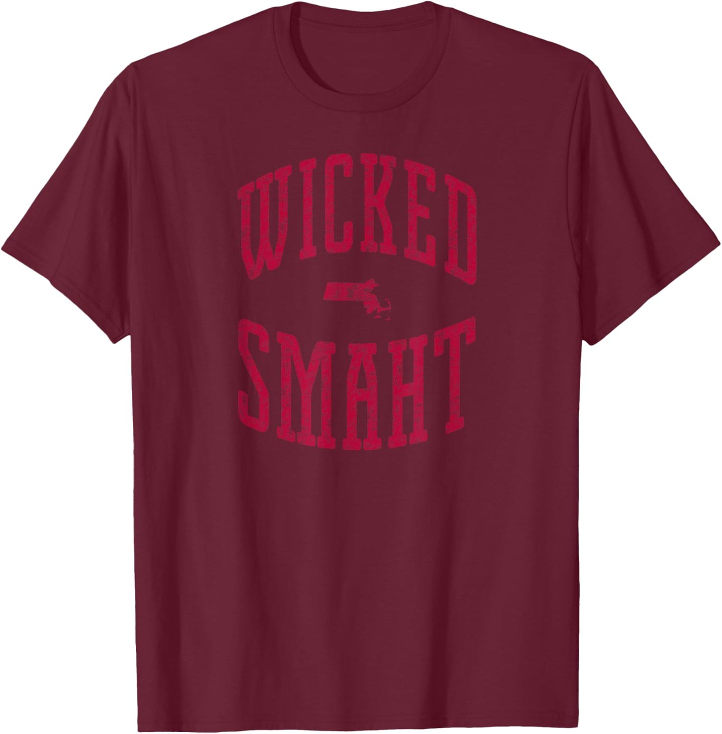 Wicked Smaht Vintage Style T-Shirt - T-Shirt | Maroon