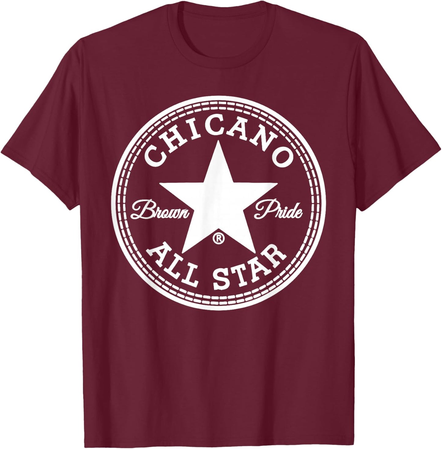 Chicano Brown T Shirt T-Shirt - T-Shirt | Maroon