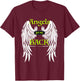 Angels Got my Back Inspirational Religious Wings T-Shirt - T-Shirt | Maroon