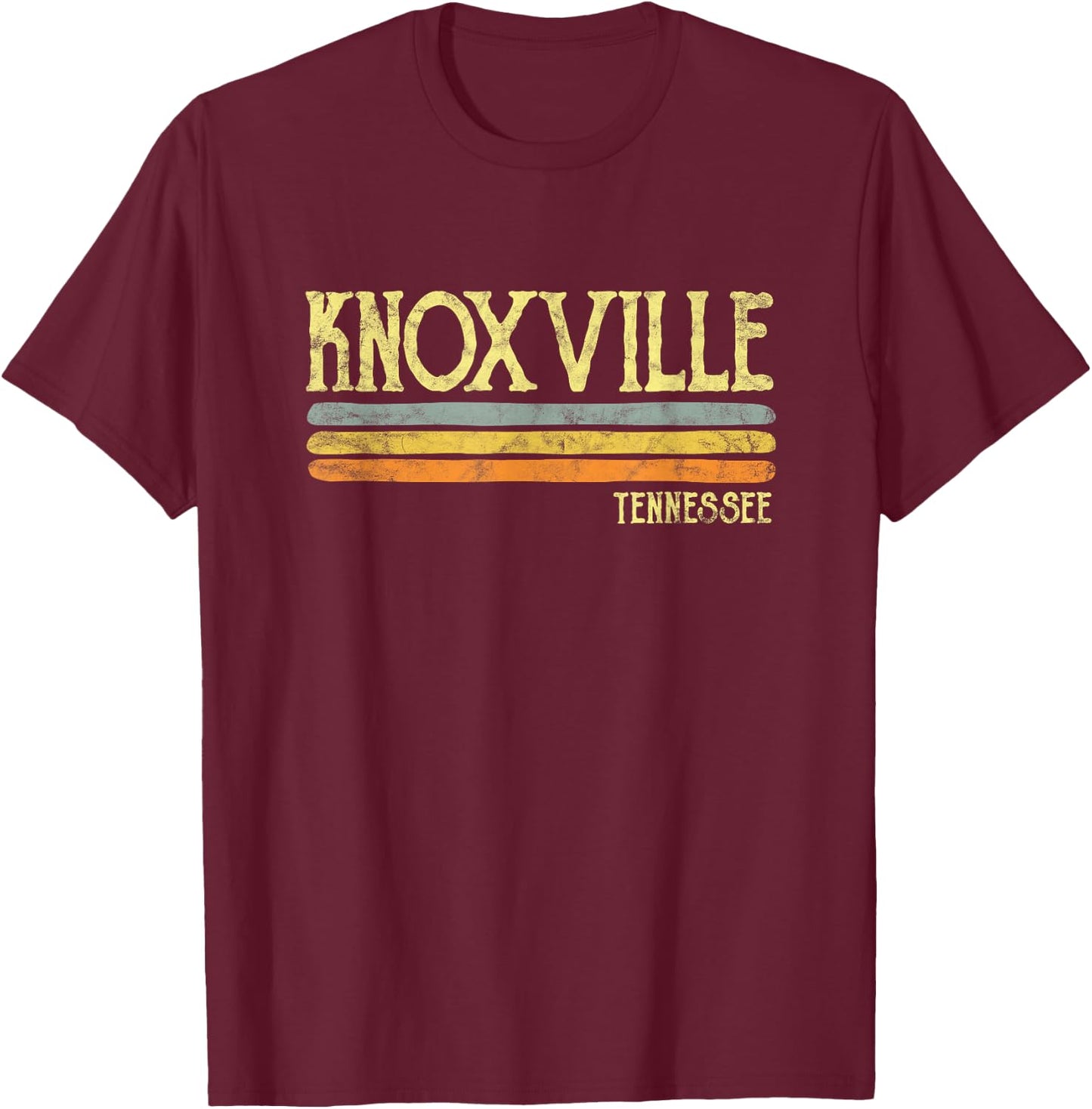 Vintage Knoxville Tennessee Tn Love Gift Souvenir T-Shirt - T-Shirt | Maroon