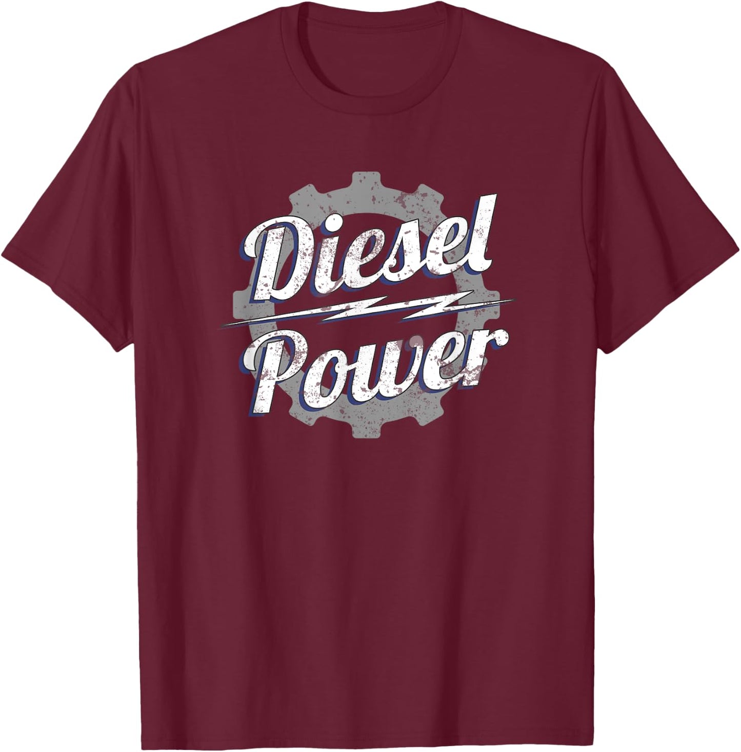 Diesel Power Cog Turbo Diesels Trucks Roll Coal Gift T-Shirt - T-Shirt | Maroon