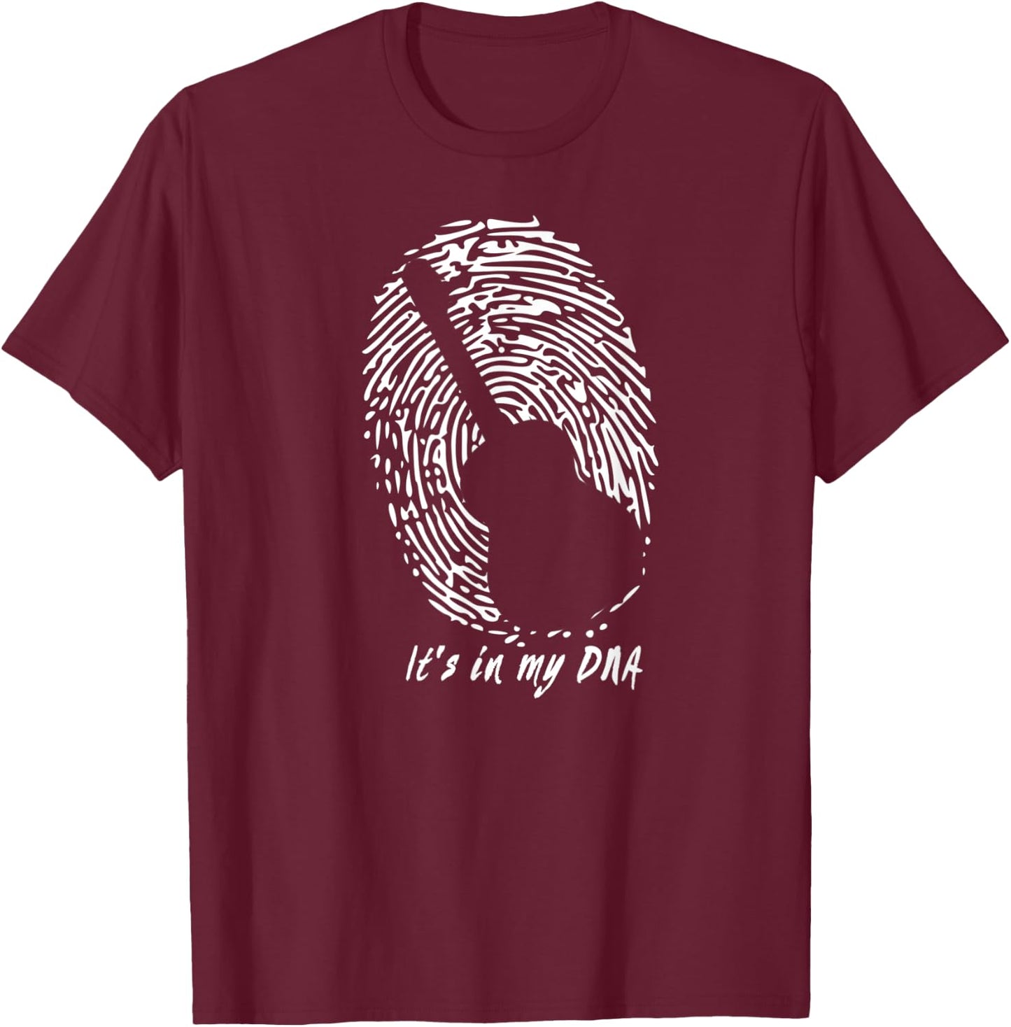Acoustic Guitar - It's In My DNA Gift Guitarists T-Shirt - T-Shirt | Maroon