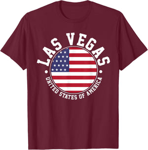 Las Vegas T-Shirt - T-Shirt | Maroon
