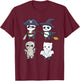 Panda Halloween T-Shirt - T-Shirt | Maroon
