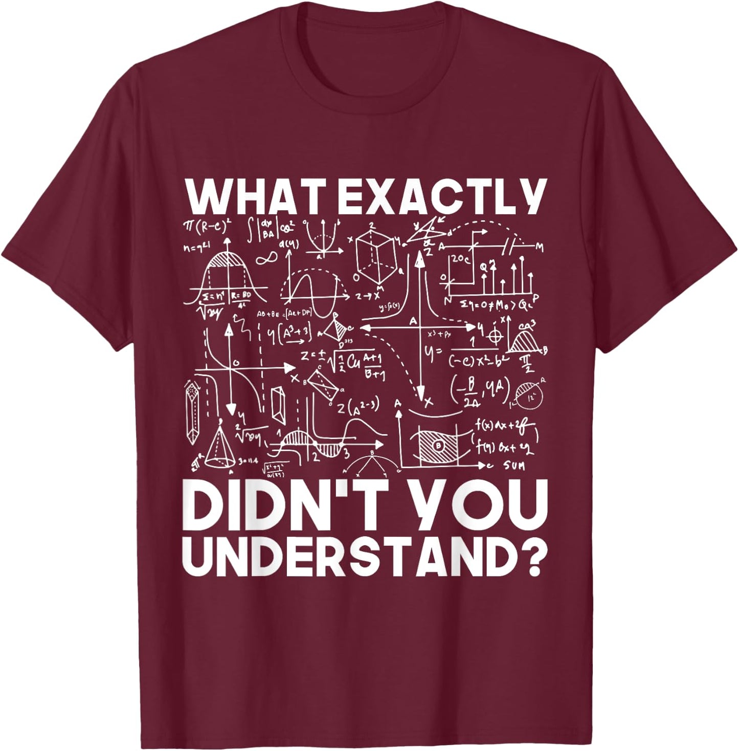 Funny Science Gift Physicist Math Physics T-Shirt - T-Shirt | Maroon
