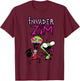 Nickelodeon Invader Zim and Gir T-Shirt - T-Shirt | Maroon