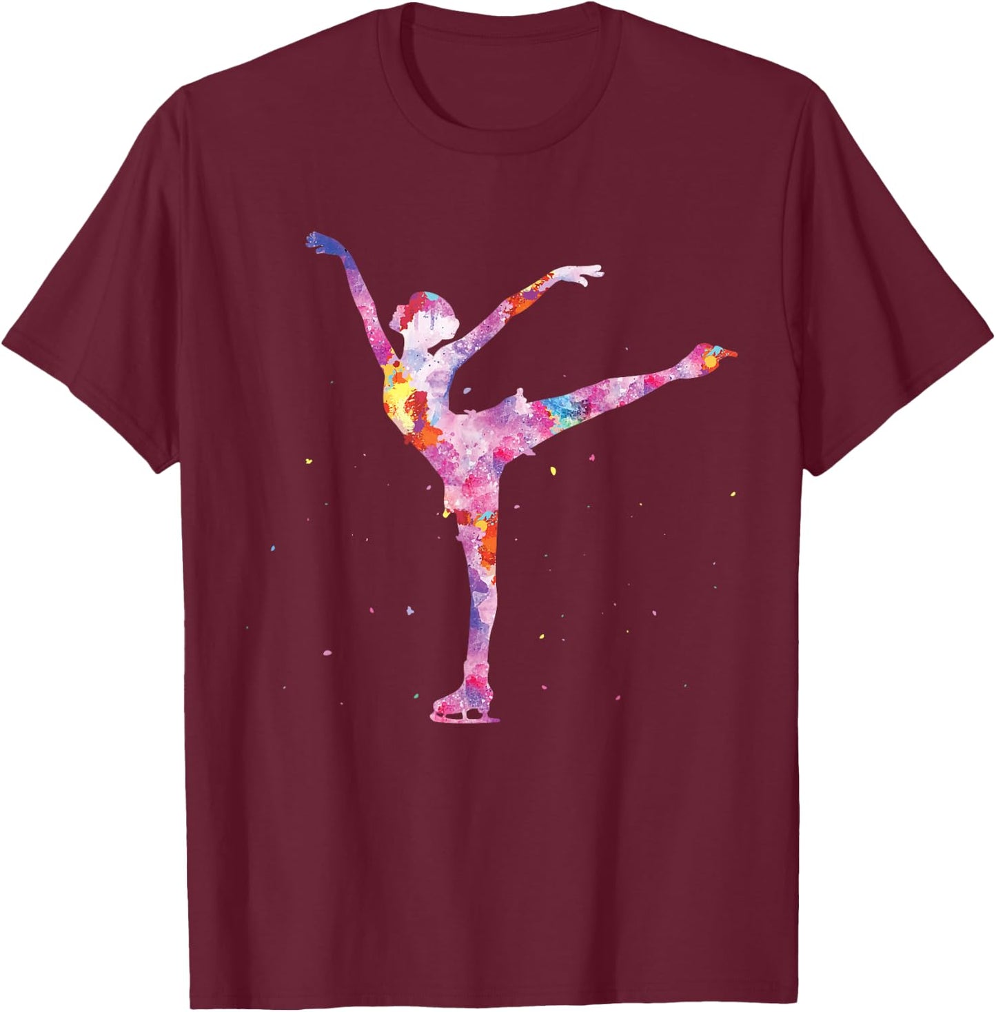 Beautiful Figure Skating Gift - ice Skating T-Shirt - T-Shirt | Maroon