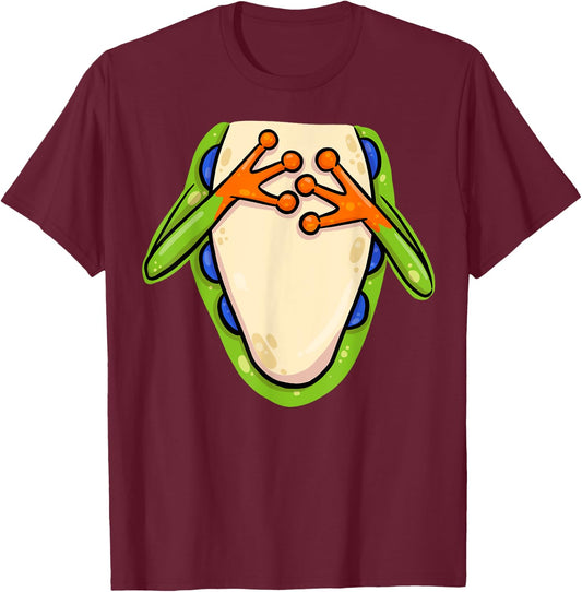 Halloween Frog Rain Forest - Tree Frog Costume T-Shirt - T-Shirt | Maroon