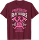 Firefighter Support Real Heroes Breast Cancer Awareness Gift T-Shirt - T-Shirt | Maroon