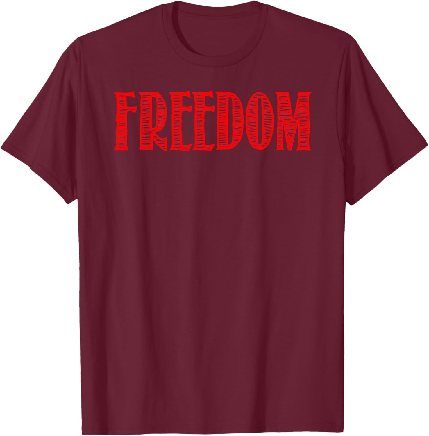 I Love The Taste of Freedom - Matching Fourth July Couple T-Shirt - T-Shirt | Maroon