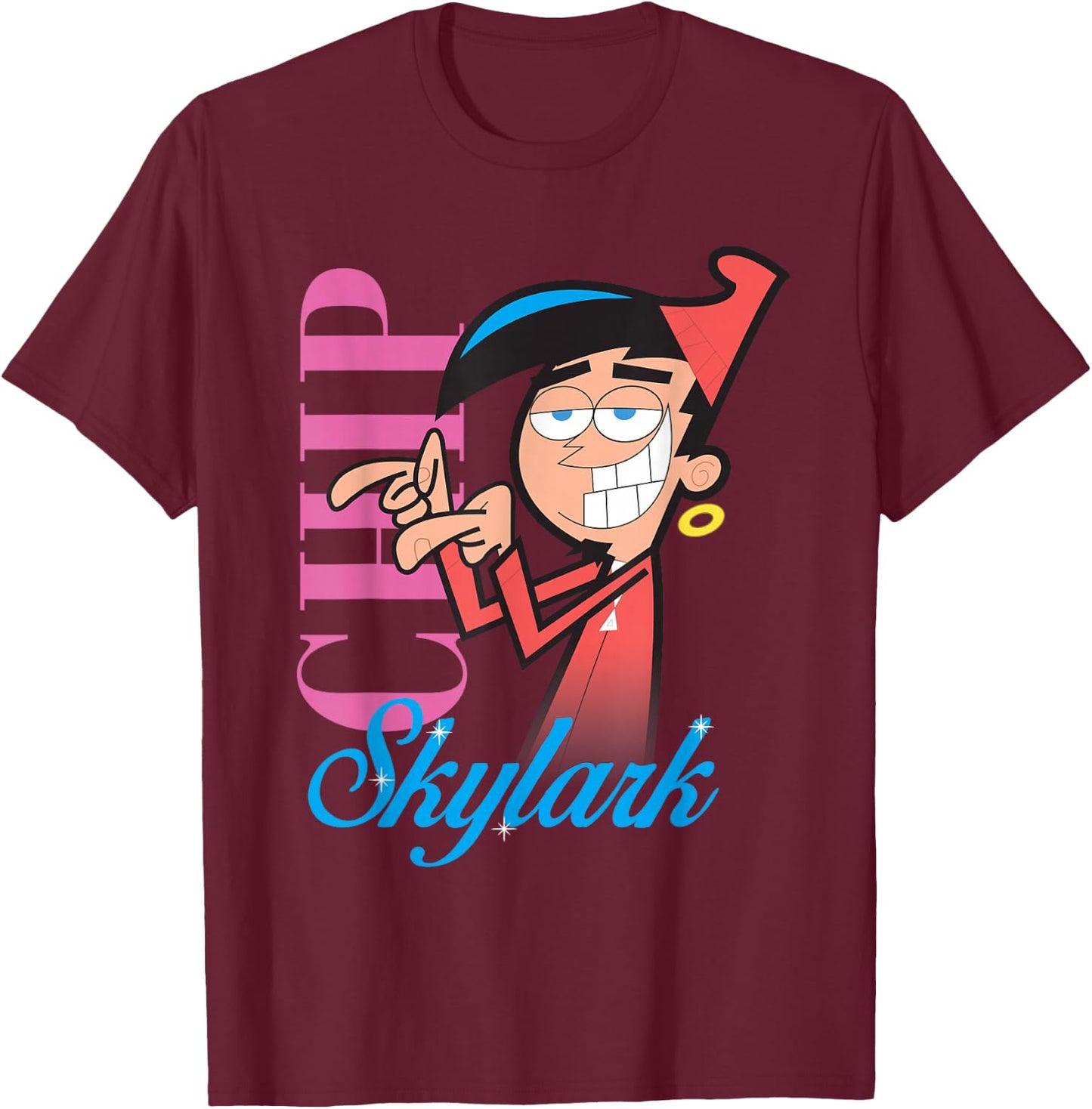 The Fairly Oddparents Chip Skylark Classic R&B Cover T-Shirt - T-Shirt | Maroon