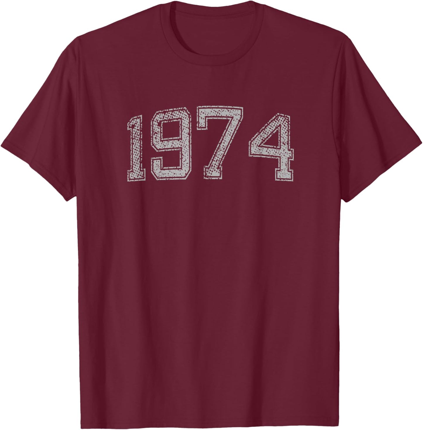 1974 Vintage Year B-Day T-Shirt - T-Shirt | Maroon
