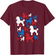 Poodle Patriotic 4th Of July Shirt T-Shirt - T-Shirt | Maroon