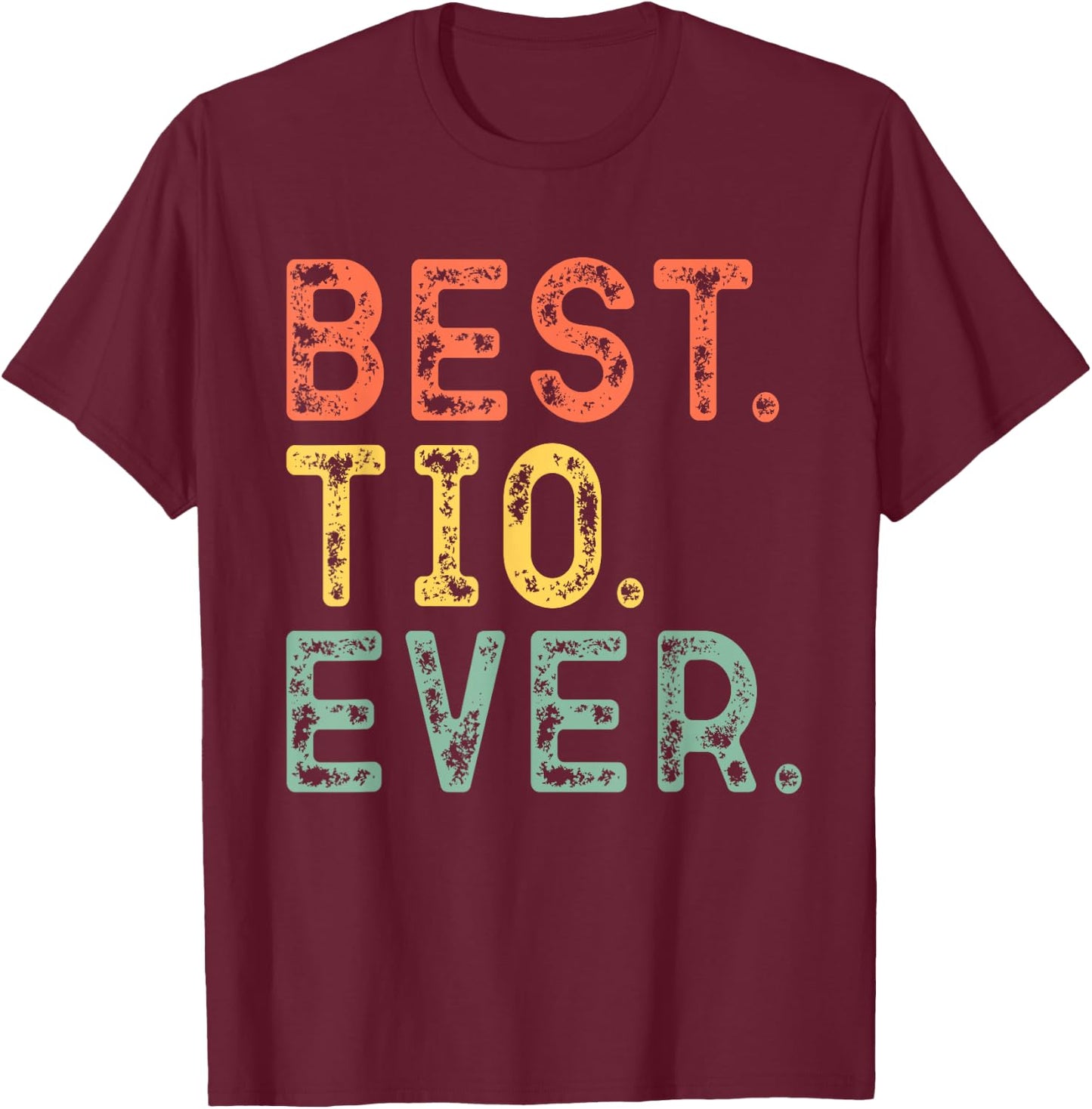Best Tio Ever Funny Vintage Retro T-Shirt - T-Shirt | Maroon