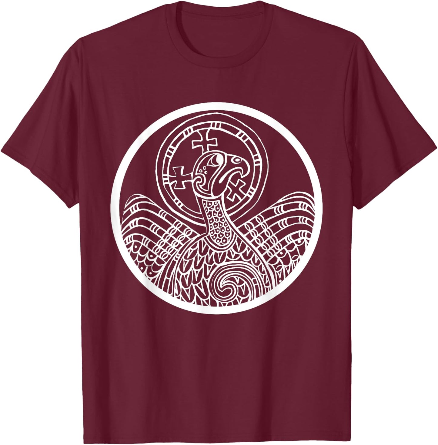 Book Kells Neues Testament Christ T-Shirt - T-Shirt | Maroon