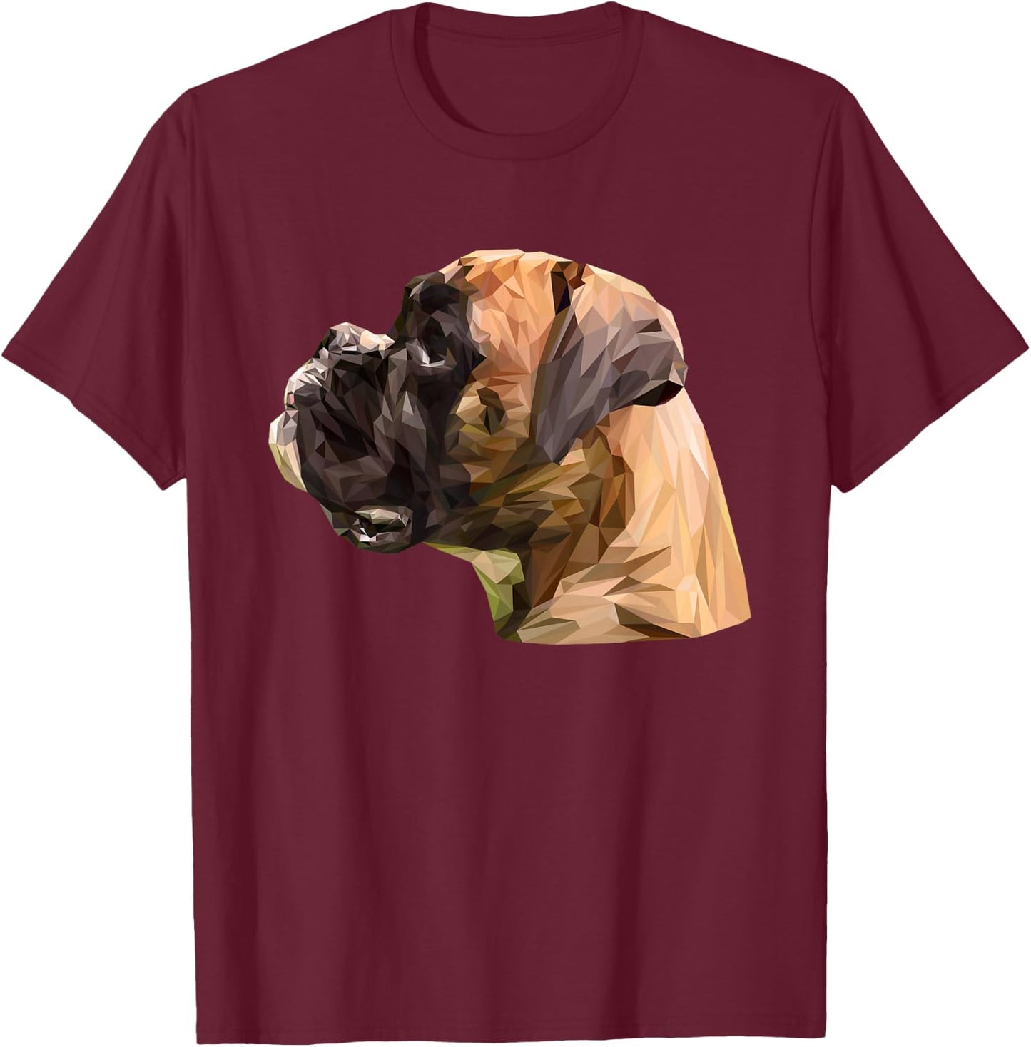 Boxer Dog T-Shirt - T-Shirt | Maroon