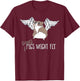Guinea Pigs Might Fly Cute Joke T-Shirt - T-Shirt | Maroon