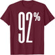 I Am The 92% Club Black Women Vote Black Women We Are Tired T-Shirt - T-Shirt | Maroon