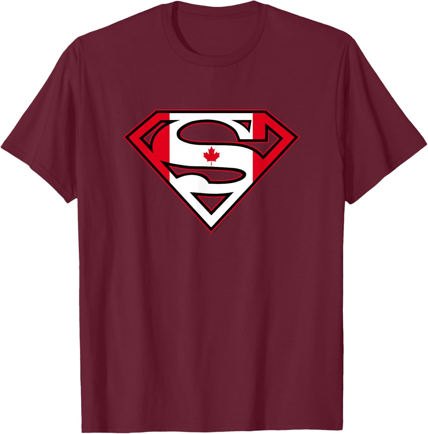Superman Canadian Shield T-Shirt - T-Shirt | Maroon