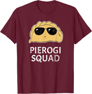 Polish Pierogi Squad Poland T-Shirt - T-Shirt | Maroon