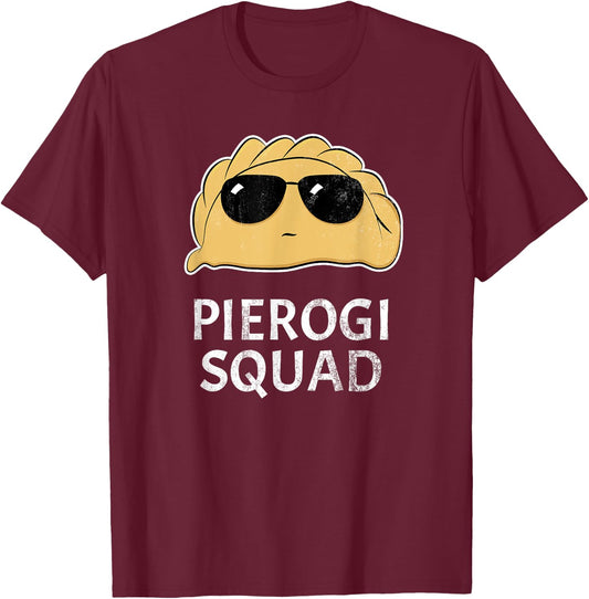 Polish Pierogi Squad Poland T-Shirt - T-Shirt | Maroon