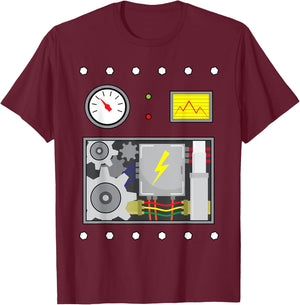 Robot Costume Halloween For Robot Fans, Men, Kids T-Shirt - T-Shirt | Maroon