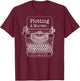 Author Writer Typewriter Plotting A Murder T-Shirt - T-Shirt | Maroon