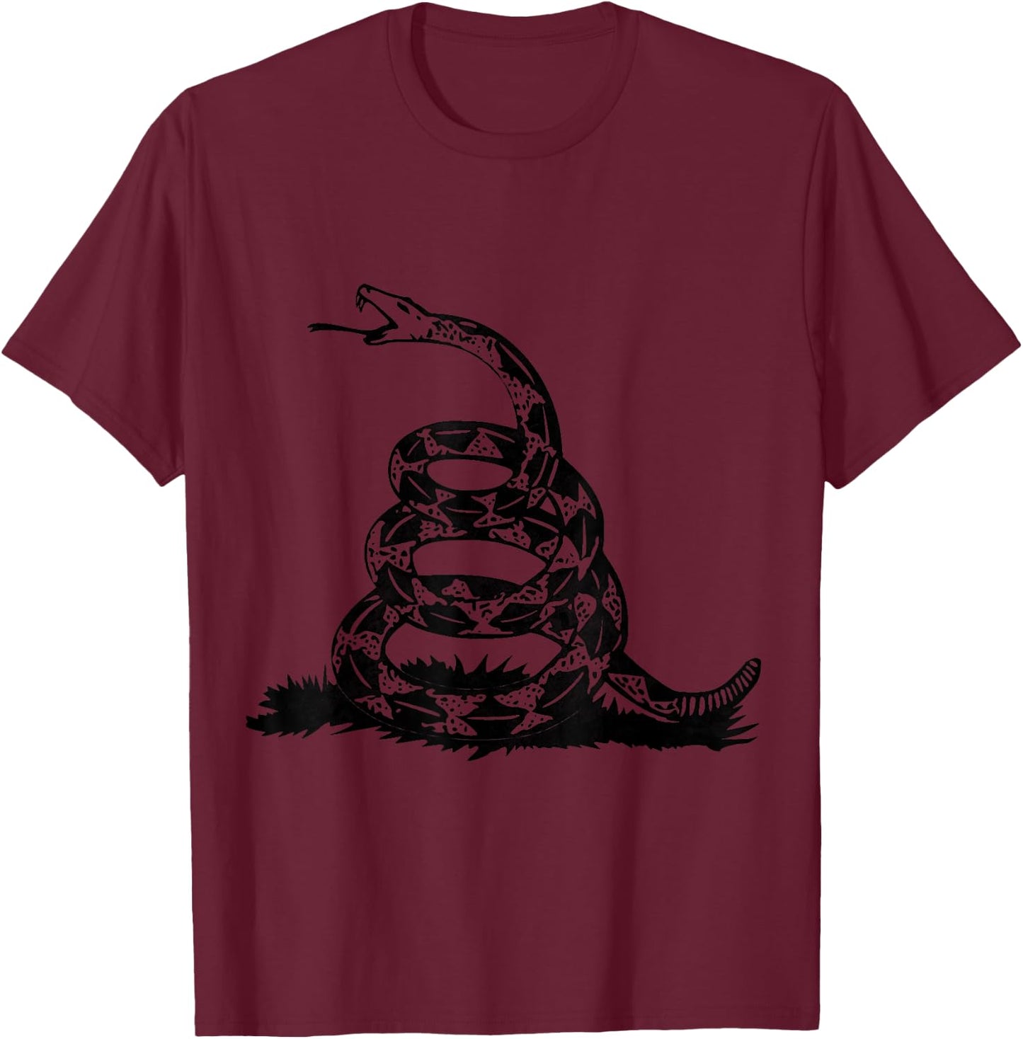 Gadsden Charcoal T-Shirt - T-Shirt | Maroon