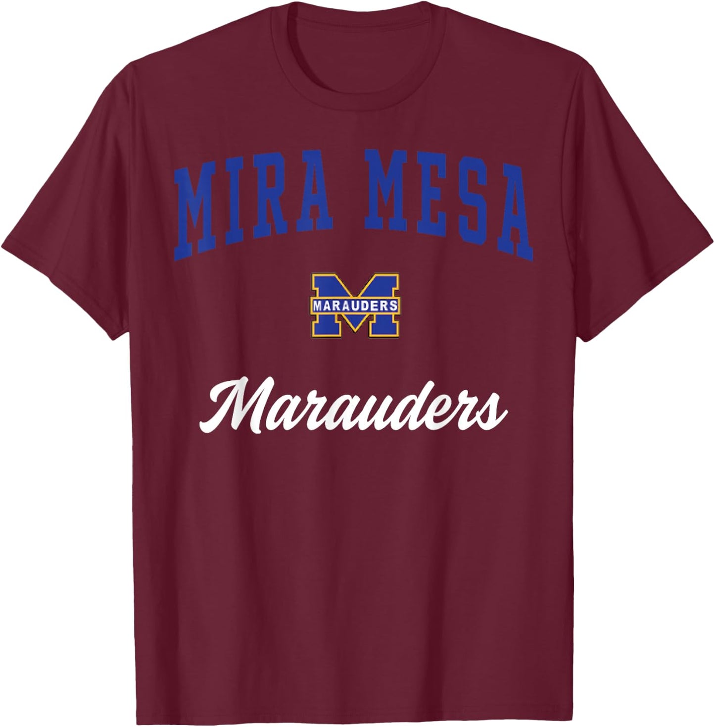 Mira Mesa High School Marauders C3 T-Shirt - T-Shirt | Maroon