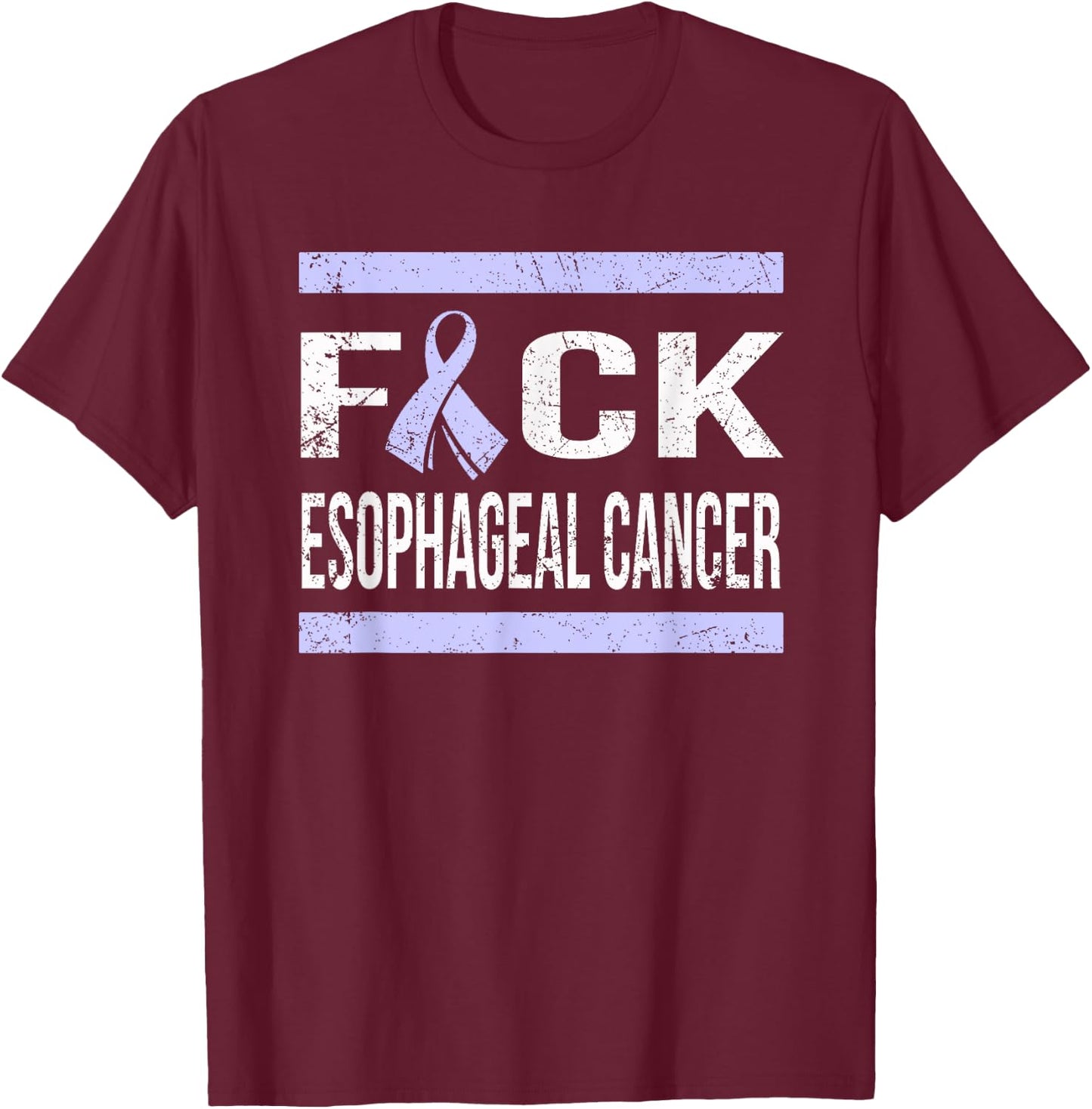Support Esophageal Cancer awareness t shirt T-Shirt - T-Shirt | Maroon