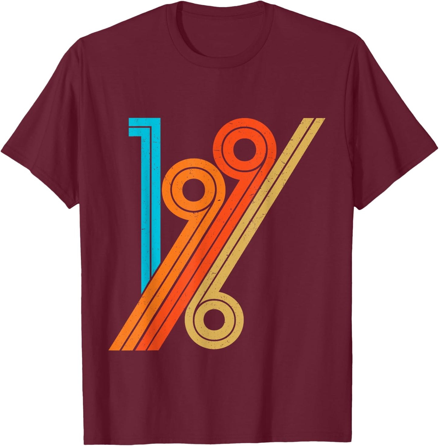Vintage Birthday Retro Style 1996 T-Shirt - T-Shirt | Maroon