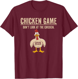 Chicken Gifts Chicken Lovers Adult Game Black Small Classic Fit Modern Short Sleeve T-Shirt - T-Shirt | Maroon