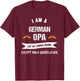 The best German Grandad - deutscher Opa T-Shirt - T-Shirt | Maroon