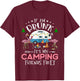 If I'm Drunk It's My Camping Friends Fault Funny Camper T-Shirt - T-Shirt | Maroon