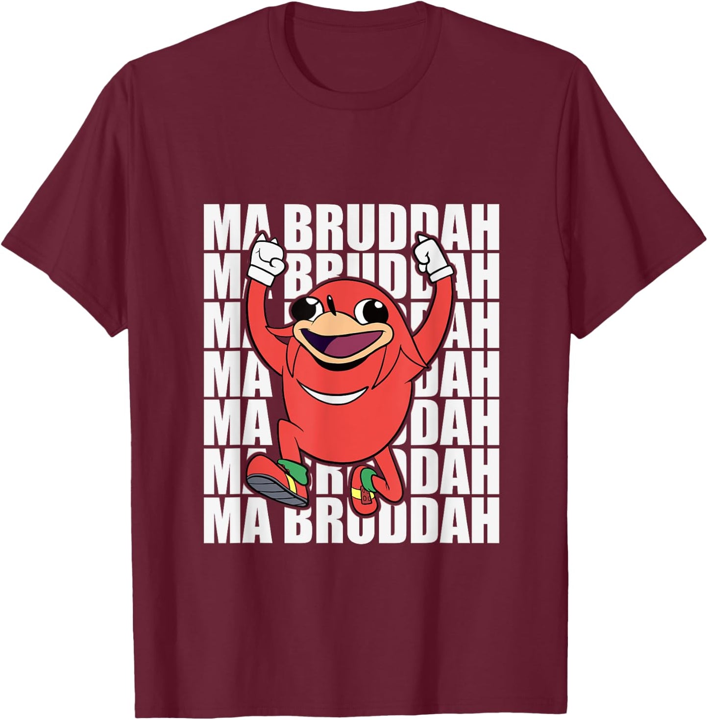 Ugandan Shirt Meme Warrior Tribe VR Ma Bruddah Funny T-Shirt - T-Shirt | Maroon