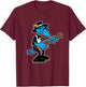 Southern Music Cartoon Crow Blues Guitarist T-Shirt - T-Shirt | Maroon