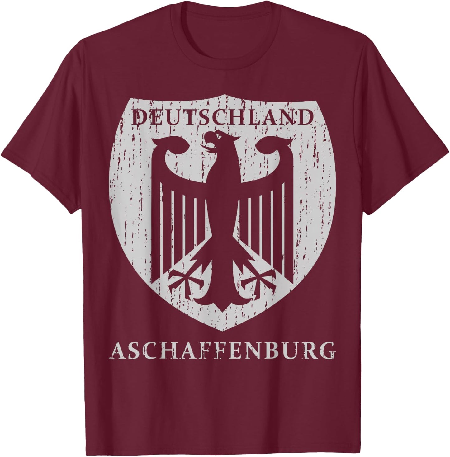 Germany Deutschland Aschaffenburg T-Shirt - T-Shirt | Maroon