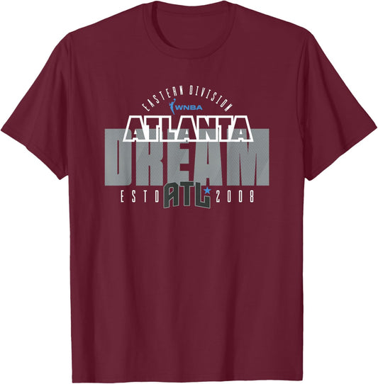 WNBA Official Atlanta Dream Block City T-Shirt - T-Shirt | Maroon
